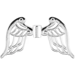 Filigrane Engelsflügel, Design 4, 3,7cm, silber, 10 Stück