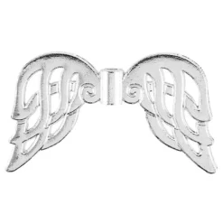 Filigrane Engelsflügel, Design 6, 2,3cm, silber, 20 Stück