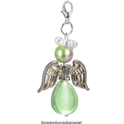 Filigrane Engelsflügel, Design 4, 3cm, silber, 15 Stück