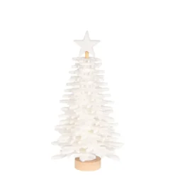 Filz-Tannenbaum zum Zusammenbauen, weiß, 21,5cm hoch, 34-teilig