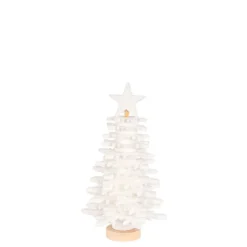 Filz-Tannenbaum zum Zusammenbauen, weiß, 17,5cm hoch, 26-teilig