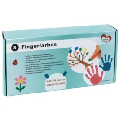 Fingerfarben, 8 Farben, je 150ml