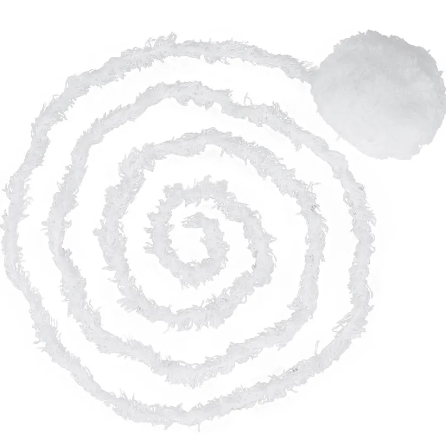 Flausch-Band, 1,5cm breit, 6m lang, weiß