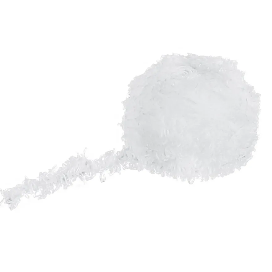 Flausch-Band, 1,5cm breit, 6m lang, weiß