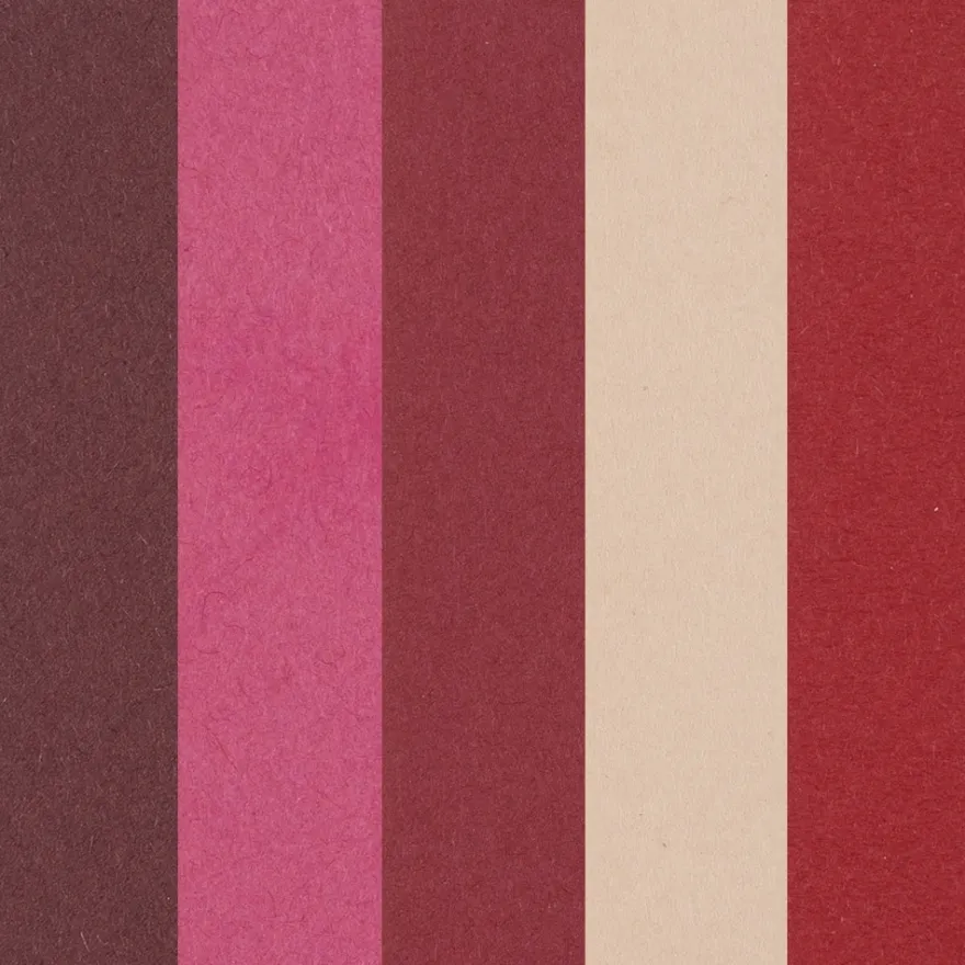 Flechtkörbe aus Papier, zum Selberflechten, 12cm x 8cm x 6,5cm, Pink- & Rottöne, 10 Stück