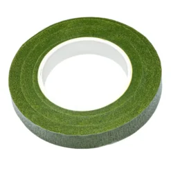 Floristik-Kreppband, 1,1cm breit, 30m lang, grün, selbsthaftend, elastisch