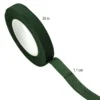 Floristik-Kreppband, 1,1cm breit, 30m lang, dunkelgrün, selbsthaftend, elastisch