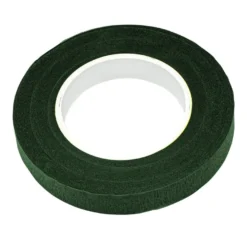 Floristik-Kreppband, 1,1cm breit, 30m lang, dunkelgrün, selbsthaftend, elastisch