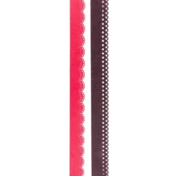 Folia Filzbordüren, rosa & braun, 30cm, 4 Stück