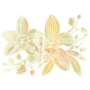 Folien-Bügeltransfer, Orchideen 1, DIN A4, gold