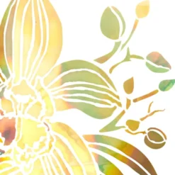 Folien-Bügeltransfer, Orchideen 1, DIN A4, gold