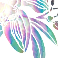 Folien-Bügeltransfer, Orchideen 1, DIN A4, silber