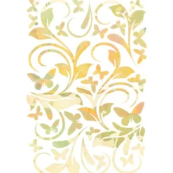Folien-Bügeltransfer, Ornamente & Schmetterlinge, DIN A4, gold