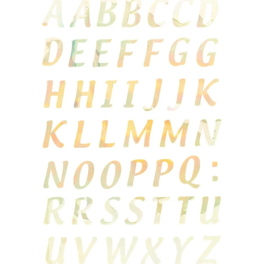 Folien-Bügeltransfers, ABC, DIN A4, gold