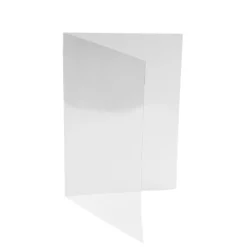 Folien-Grußkarten, 15cm x 10,7cm, transparent, 130µ, 20 Stück