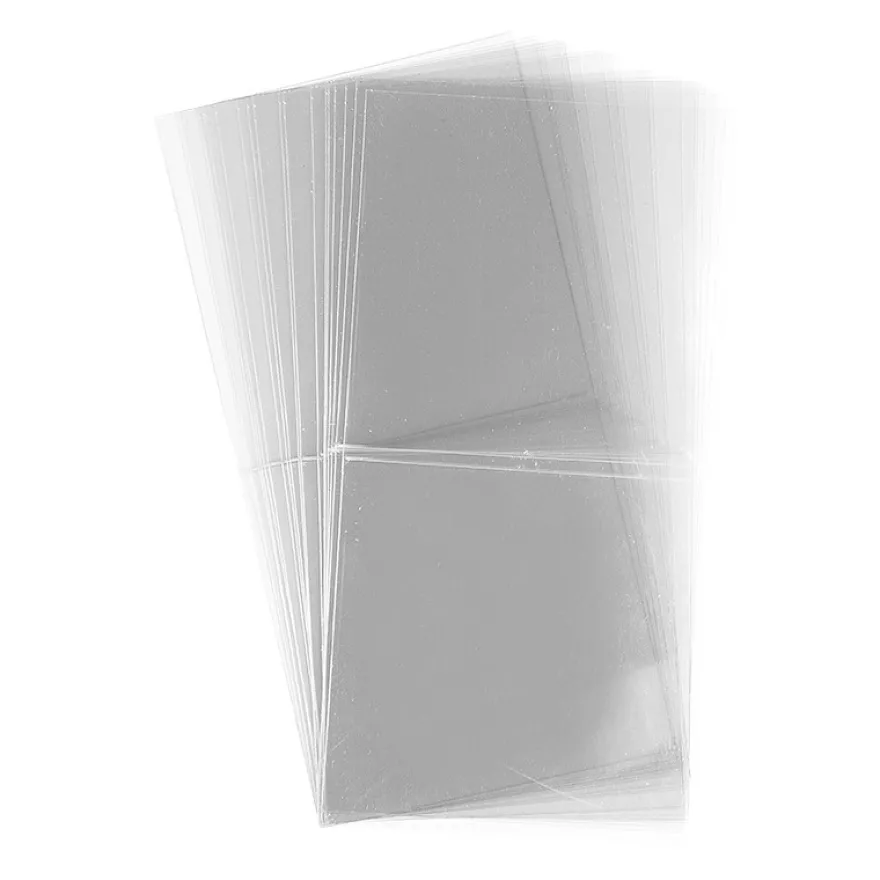 Folien-Grußkarten, 11,7cm x 11,7cm, transparent, 130µ, 20 Stück