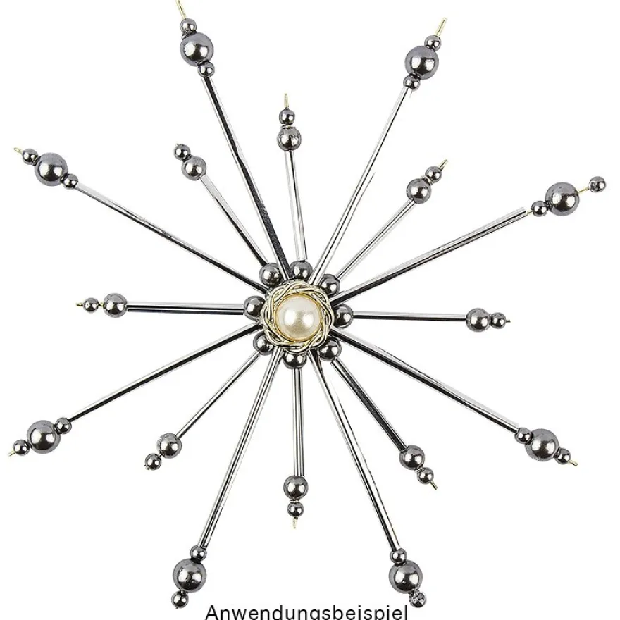 Folienhalme, Ø 2mm, 30cm lang, 40g, silber