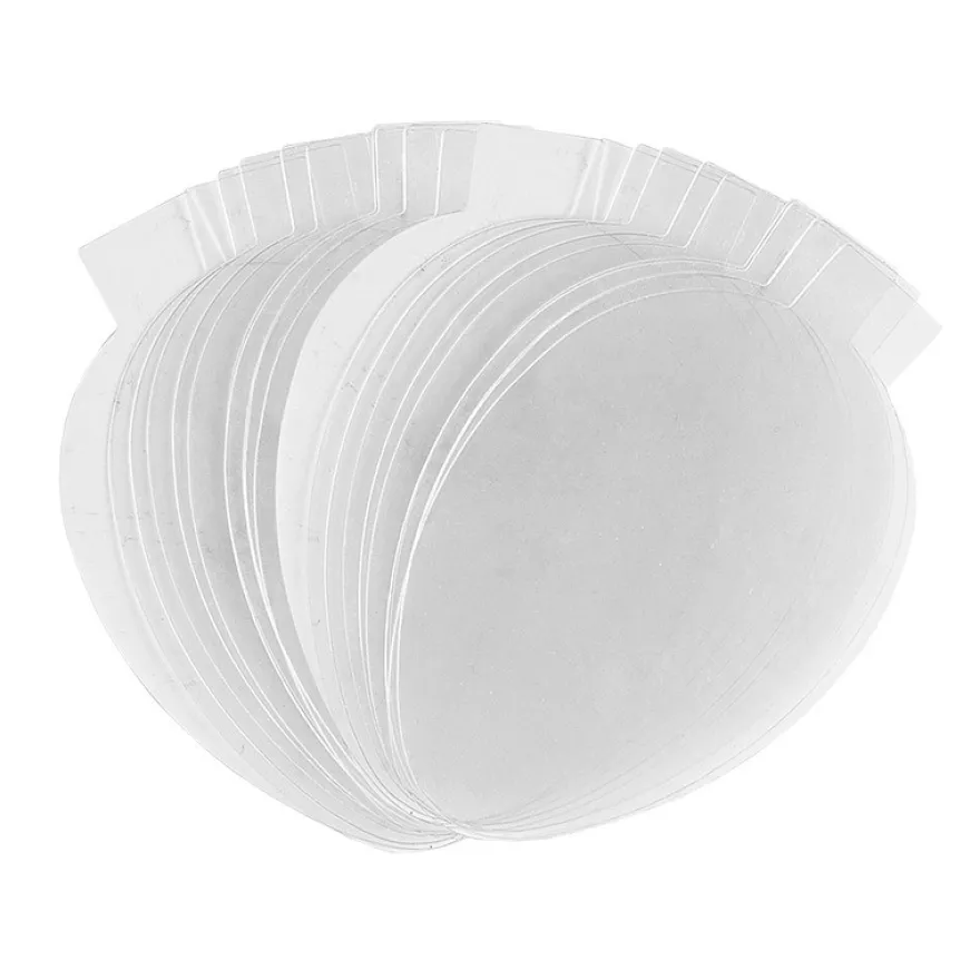 Folienscheiben, Eier, 5,9cm x 9,5cm, transparent, 200µ, 20 Stück