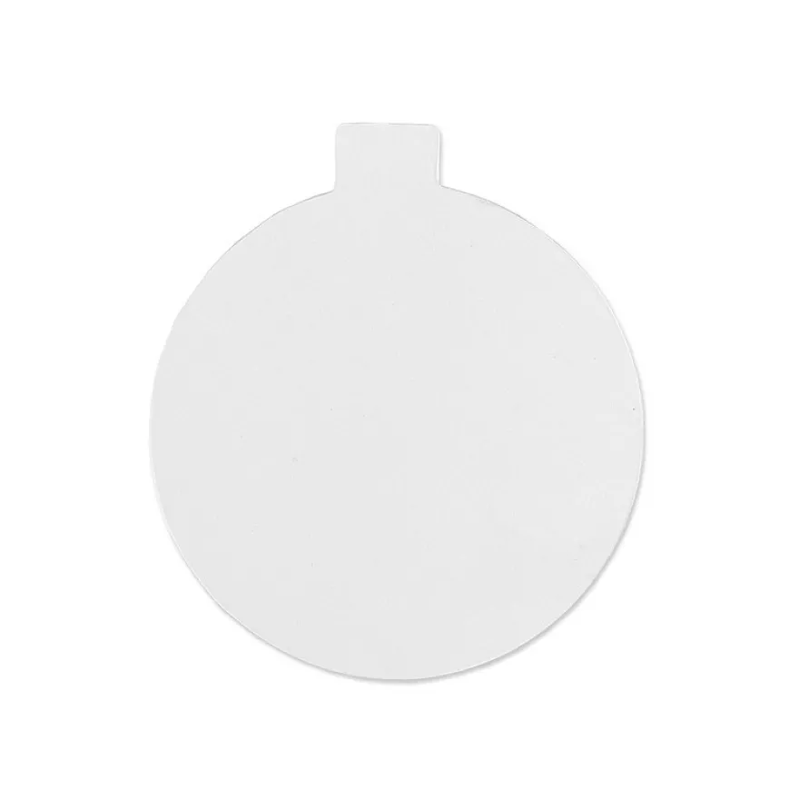 Folienscheiben, Weihnachtskugel, 8,5cm x 7,6cm, transparent, 200µ, 20 Stück