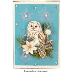 Gel-Klebetransfers & Metallic-Transferfolien, Winterschmuck, 10cm x 30cm, 10 Bogen