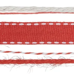 Geschenkband Mix, 1mm bis 10mm breit, versch. Designs, rot, 4 Rollen