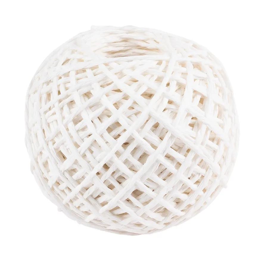 Geschenkband, Ø 2mm, 50m lang, naturweiß