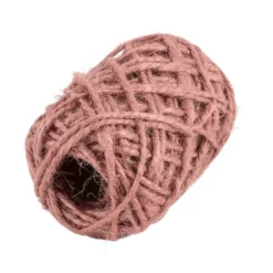 Geschenkband- & Schleifen-Mix, Jute & Kraftpapier, 2 Schleifen, 1 Geschenkband, Rosatöne