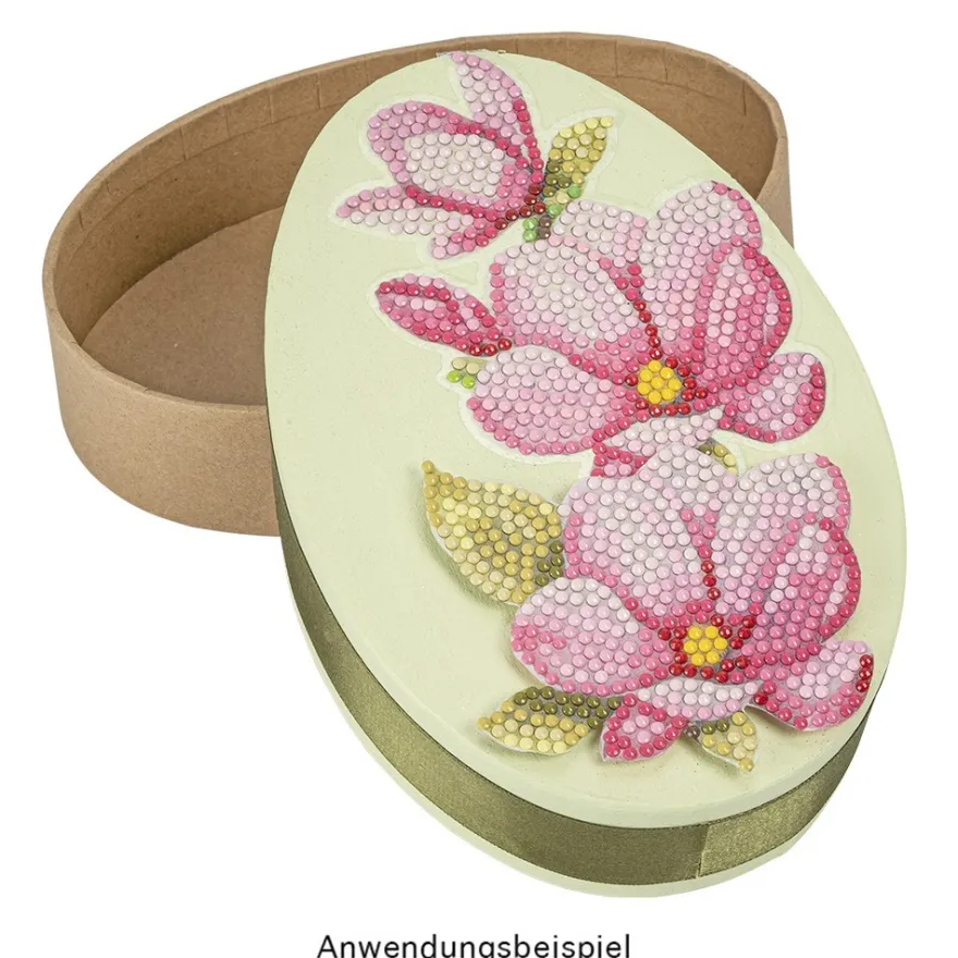 Geschenkboxen in Eiform, in zwei Größen, naturbraun, 2 Stück