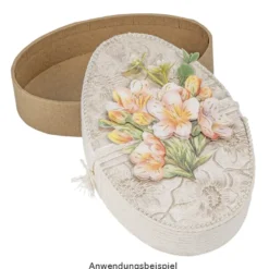 Geschenkboxen in Eiform, in zwei Größen, naturbraun, 2 Stück