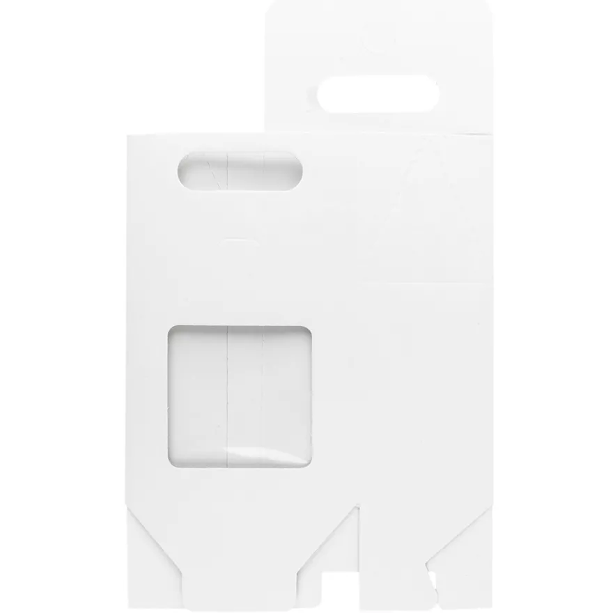 Geschenkboxen mit Sichtfenster, Design 3, 15cm x 5,5cm x 9,5cm, 250 g/m², weiß, 10 Stück