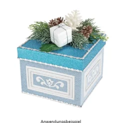 Geschenkboxen, quadratisch, verschiedene Größen, weiß, 5 Stück