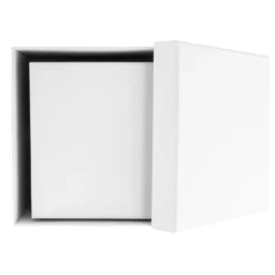 Geschenkboxen, quadratisch, verschiedene Größen, weiß, 5 Stück