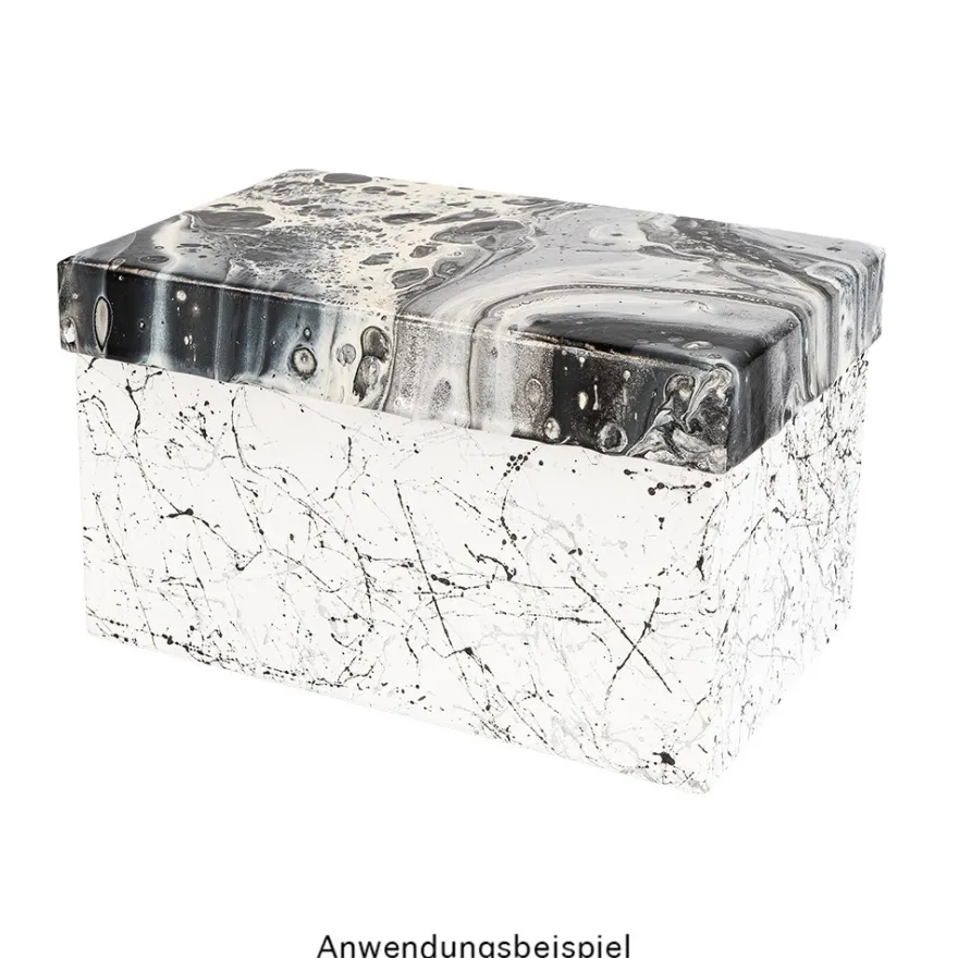 Geschenkboxen, rechteckig, verschiedene Größen, weiß, 5 Stück