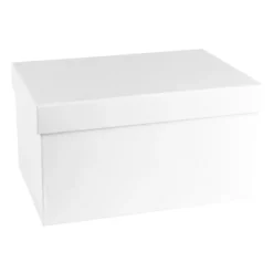 Geschenkboxen, rechteckig, verschiedene Größen, weiß, 5 Stück