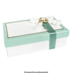 Geschenkboxen, rechteckig, verschiedene Größen, weiß, Rohlinge zum Weiterverzieren, 10 Stück