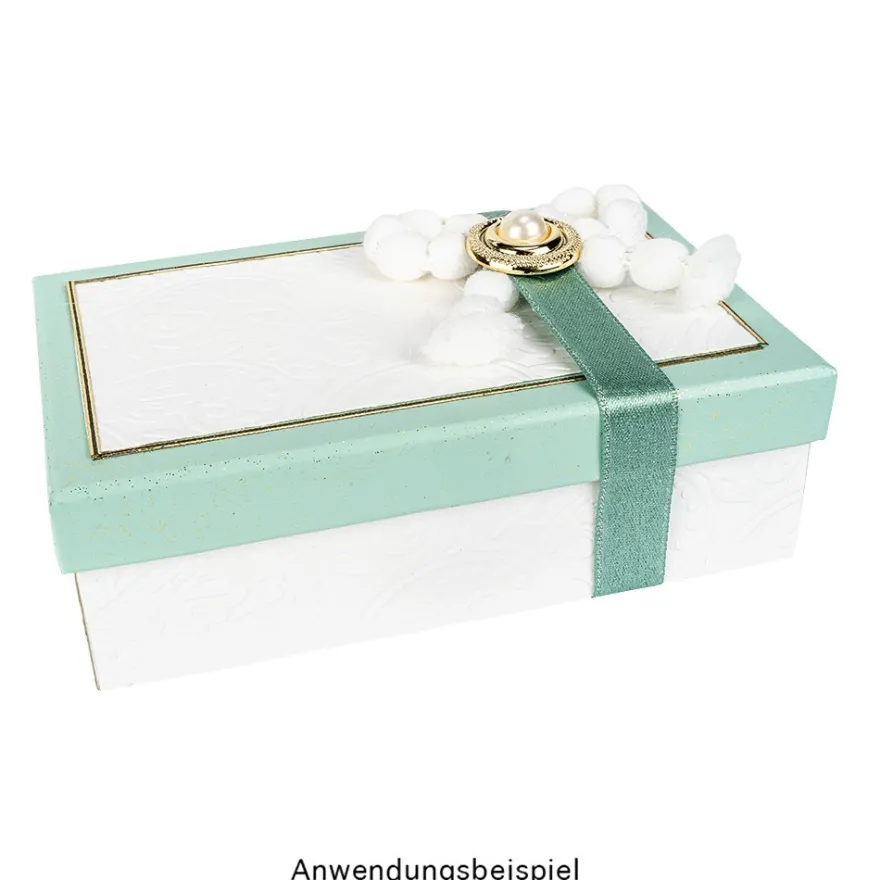 Geschenkboxen, rechteckig, verschiedene Größen, weiß, Rohlinge zum Weiterverzieren, 10 Stück