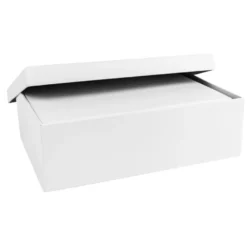 Geschenkboxen, rechteckig, verschiedene Größen, weiß, Rohlinge zum Weiterverzieren, 10 Stück