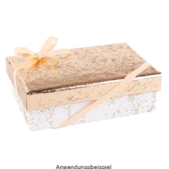 Geschenkboxen, rechteckig, verschiedene Größen, weiß, Rohlinge zum Weiterverzieren, 10 Stück
