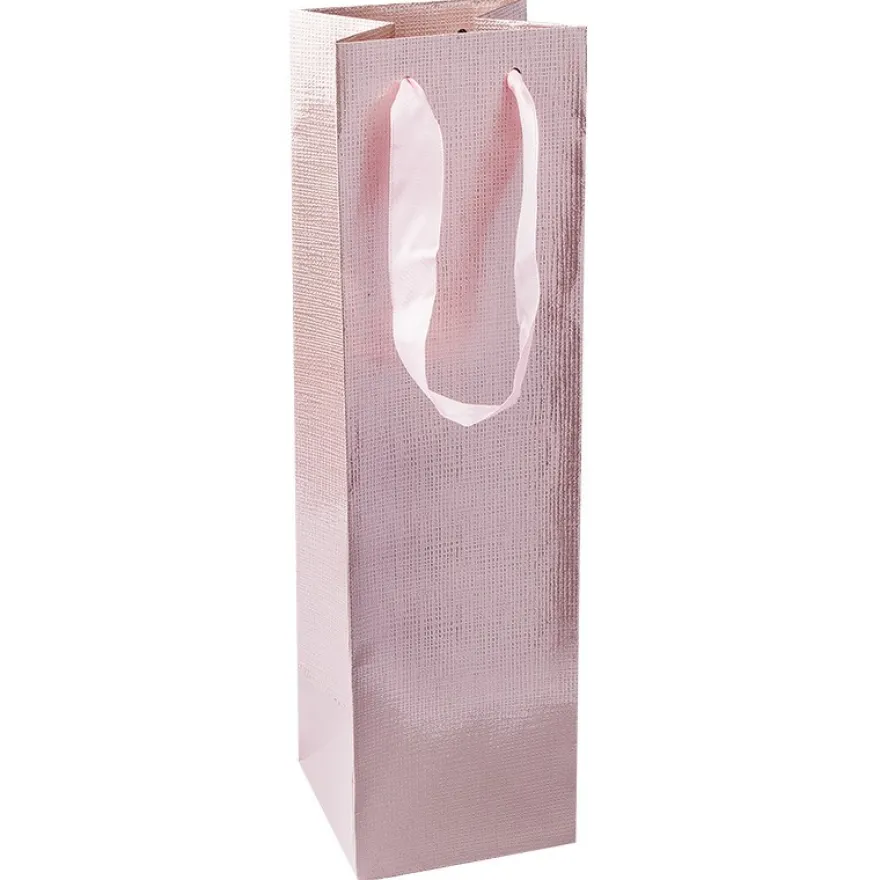 Geschenktaschen, 36cm x 10,5cm x 10,5cm, rosé, 3 Stück
