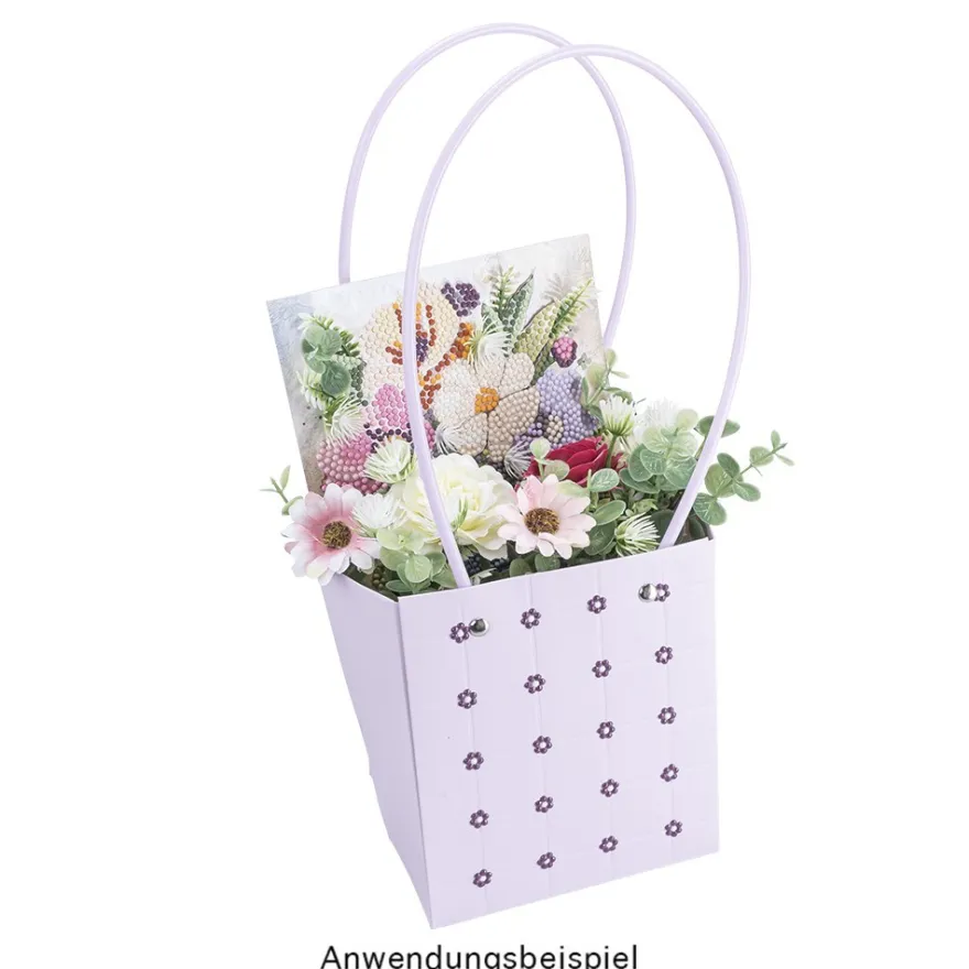 Geschenktaschen für Pflanzen, 13cm x 13cm x 15cm, 250g/m², Farben, 3 Stück