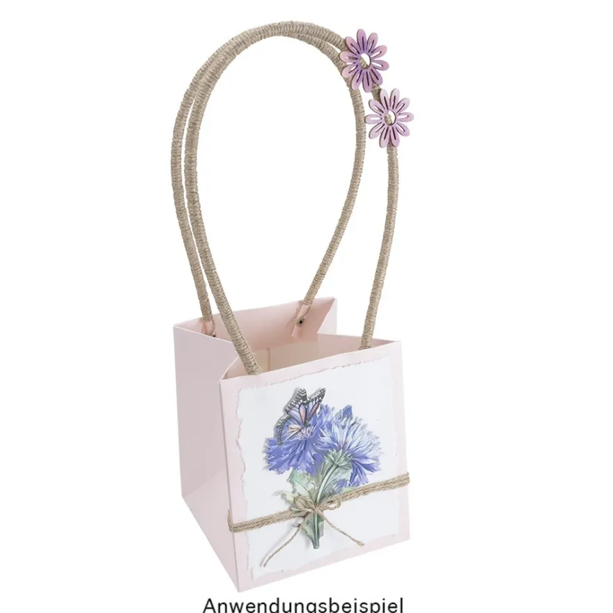 Geschenktaschen für Pflanzen, 13cm x 13cm x 15cm, 250g/m², Farben, 3 Stück