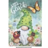 Geschenktaschen-Grußkarte mit Diamond Painting, Wichtel, 16,5cm hoch, inkl. Zubehör