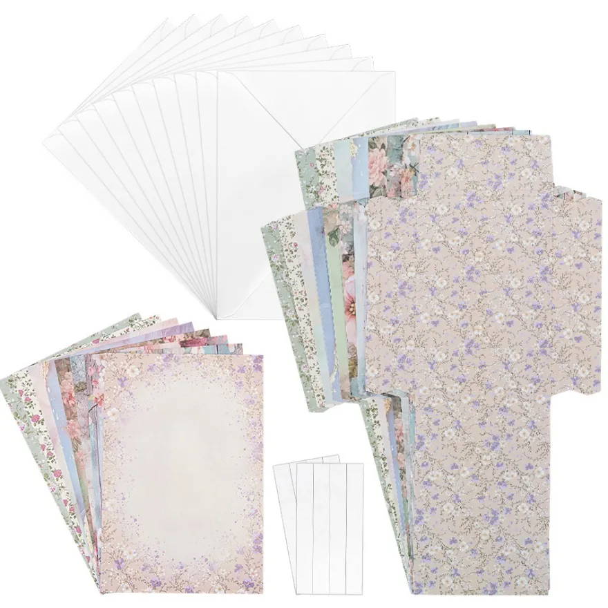 Geschenktaschen-Grußkarten, Frühling/Sommer, 16,4 cm hoch, 8 Stück