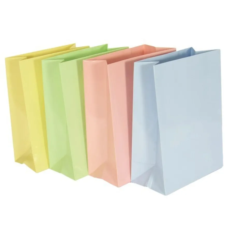 Geschenk-Taschen, klein, 16,2 x 12,2 cm, Pastelltöne, 10 Stück