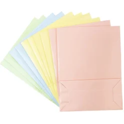 Geschenk-Taschen, klein, 16,2 x 12,2 cm, Pastelltöne, 10 Stück