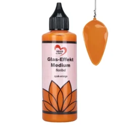 Glas-Effekt-Medium, flexibel, opak-orange, 90ml