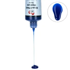 Glas-Effekt-Medium, flexibel, transparent-dunkelblau, 90ml