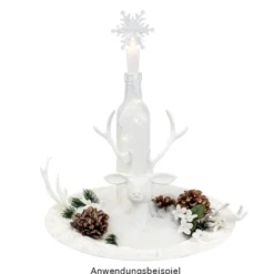 Glasflasche mit Korken, 550ml, 2 Stück