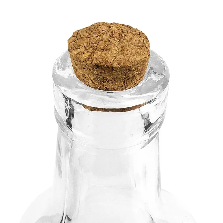 Glasflasche mit Korken, 550ml, 2 Stück