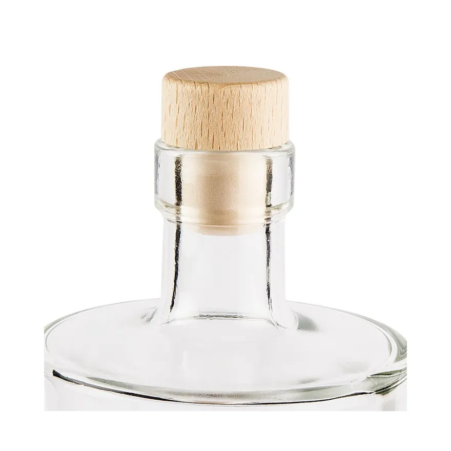 Glasflaschen mit Korken, Ø 8,5cm, 18cm hoch, 500ml, 2 Stück